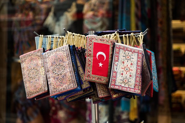 Traditional style handmade woven bags of fabric