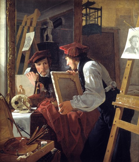 A young artist, Ditlev Blunck, Detlev Conrad Blunck