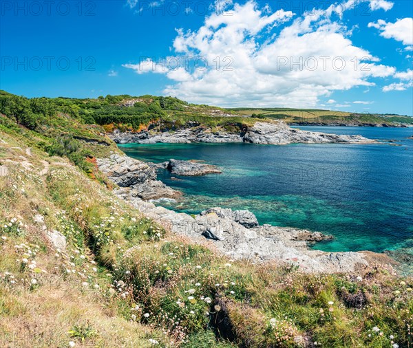 Bessys Cove, The Enys, South West Coast Path, Penzance, Cornwall, England, United Kingdom, Europe