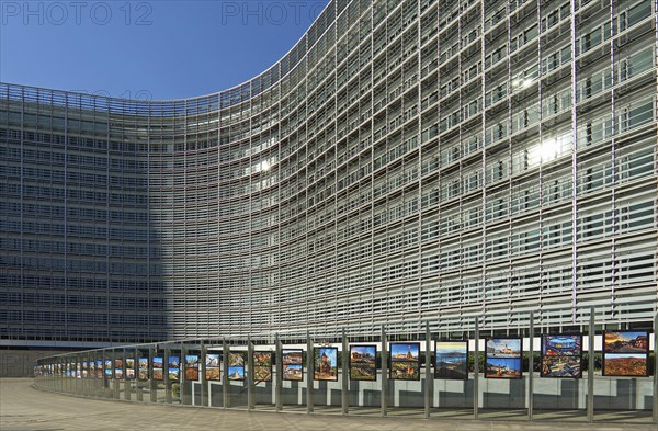 Pictures of the Czech Republic in front of Berlaymont building, seat of the European Commission, Brussels, Belgium, Europe