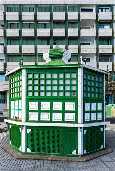 Pavilion on the beach in Arrecife, Lanzarote, Canary Islands, Spain, Europe