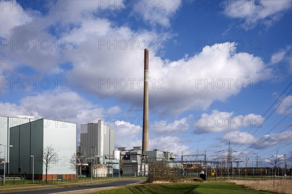 STEAG power plant Duisburg-Walsum, hard coal-fired power plant on the site of the former Walsum colliery, Duisburg, North Rhine-Westphalia, Germany, Europe