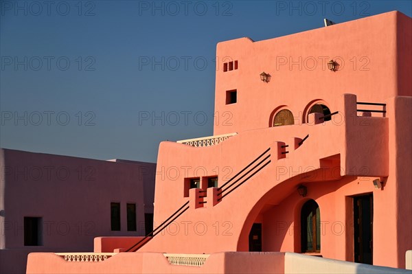 Colourful houses in Mina District, Mia Park, Old Port Doha, Qatar, Asia