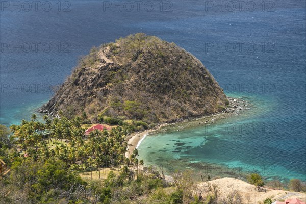 Pain de sucre Peninsula, Terre-de-Haut Island, Les Saintes, Guadeloupe, Caribbean, France, North America