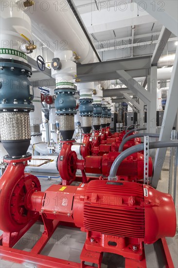 Denver, Colorado, Raw sewage is used to heat and cool buildings at the National Western Center and the Colorado State University Spur campus. The system, operated by Centrio Energy, runs Denver sewage through a heat exchanger and then these pumps send heated or cooled water to nearby buildings