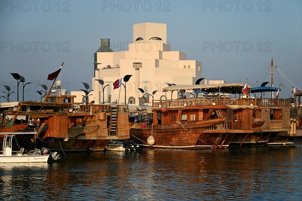 Museum of Islamic Art by the Archtics Ieoh Ming Pei and Jean-Michel Wilmotte, Doha, Qatar, Asia