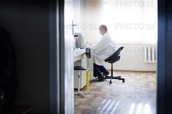 Laboratory financed by German Development Aid in the town of Stefan Voda, which has taken in refugees from Ukraine, Stefan Voda, 20.01.2023. Test laboratory., Moldova, Europe