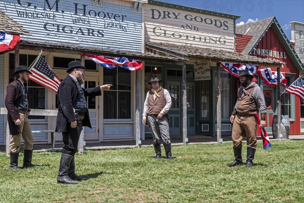 Dodge City, Kansas, An Old Fashioned 4th of July at the Boot Hill Museum, featuring a reenactment of The Shooting of Ed Masterson