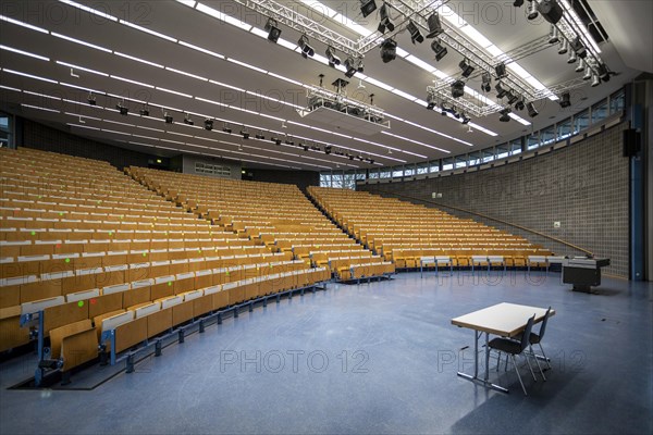 Audimax of the Technical University of Dortmund, TU, lecture hall, lecture, study, study, Dortmund, North Rhine-Westphalia, Germany, Europe