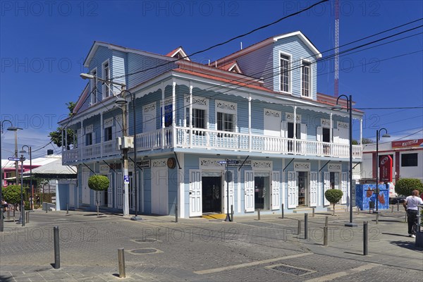 Souvenir and gift shop in a colonial house in the Centro Historico, Old Town of Puerto Plata, Dominican Republic, Caribbean, Central America