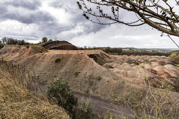 Strohn Lava Pit, Lava Works in the Volcanic Eifel, Strohn, Rhineland-Palatinate, Germany, Europe