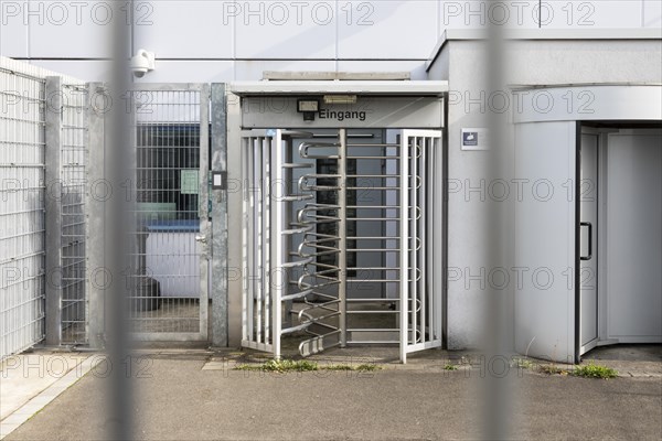 Duesseldorf Higher Regional Court trial building, Kapellweg branch, high-security courtroom, Duesseldorf, North Rhine-Westphalia, Germany, Europe