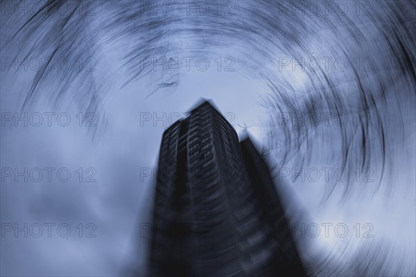 An apartment block in the Marzahn district, photographed in Berlin, 01.02.2023., Berlin, Germany, Europe