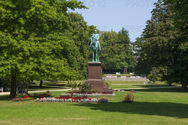 Equestrian Monument to Emperor Wilhelm I in Kiel Castle Garden, Kiel, Schleswig-Holstein, Germany, Europe