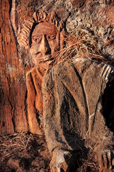 Marcello Cammi, sculptor and painter from Bordighera Italy, sculpted and painted along the Sasso river for most of his life