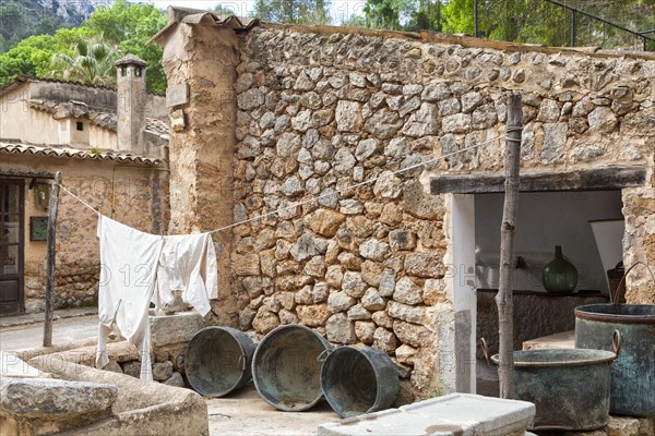 Country estate, open-air museum, La Granja, washhouse, Esporles, Majorca, Balearic Islands, Spain, Europe