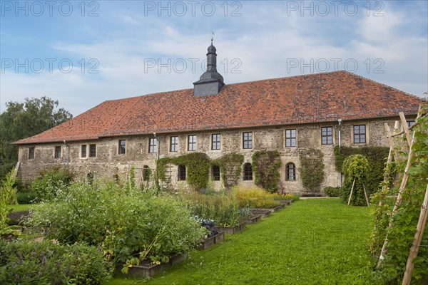 Michaelstein Monastery, vegetable garden, Blankenburg, Harz, Saxony-Anhalt, Germany, Europe