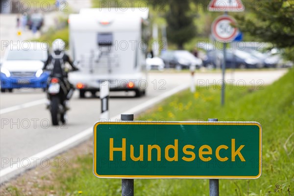 The Black Forest High Road is one of the oldest and best-known holiday routes in Germany. It is part of the Bundesstrasse 500 and a popular route for motorcyclists, Hundseck, Baiersbronn, Baden-Wuerttemberg, Germany, Europe