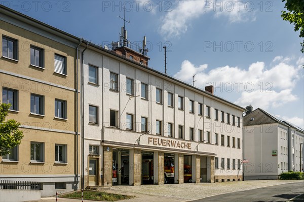 Fire station of the professional fire brigade, Nordhausen, Thuringia, Germany, Europe