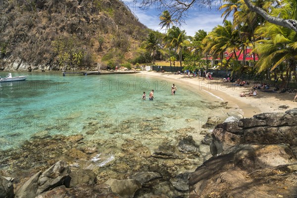 Plage du Pain de sucre beach, Terre-de-Haut island, Les Saintes, Guadeloupe, Caribbean, France, North America