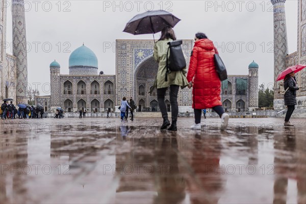 UNESCO World Heritage Site Registan in Samarkand, Samarkand, Uzbekistan, Asia