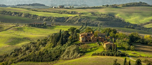 Landscape Crete Tuscany Panorama Italy