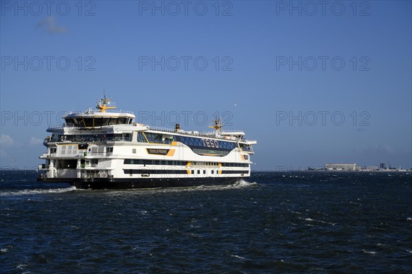 Ferry between Den Helder and Texel, leaving the island towards Den Helder
