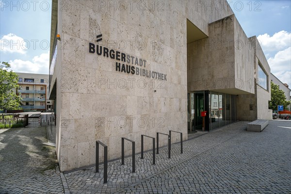 Buergerhaus Nordhausen, multifunctional building with information, cultural, educational centre and municipal library, Nordhausen, Thuringia, Germany, Europe