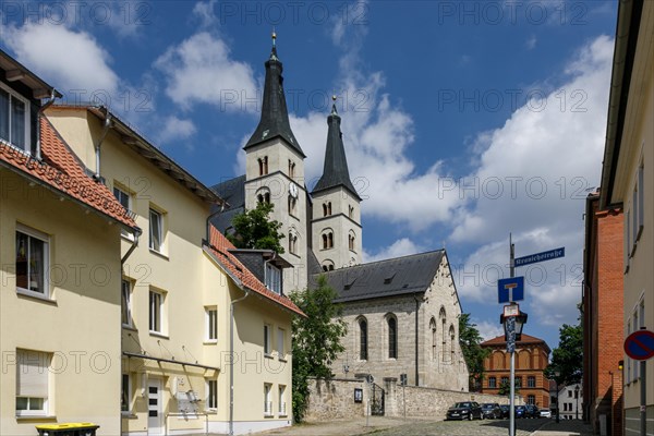 Nordhausen Cathedral, also called Dom zum Heiligen Kreuz Nordhausen, in the historic old town, Nordhausen, Thuringia, Germany, Europe