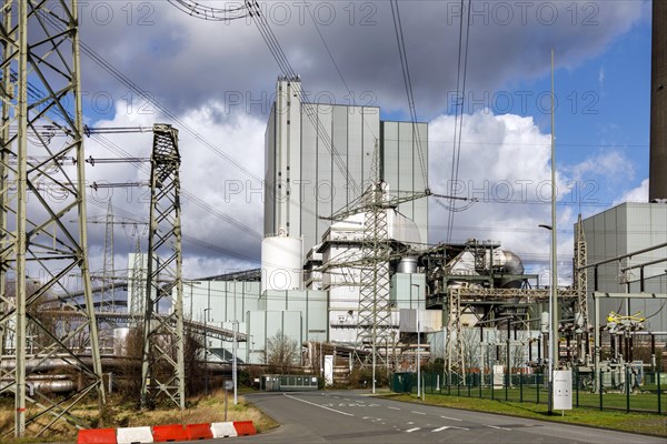 STEAG power plant Duisburg-Walsum, hard coal-fired power plant on the site of the former Walsum colliery, Duisburg, North Rhine-Westphalia, Germany, Europe