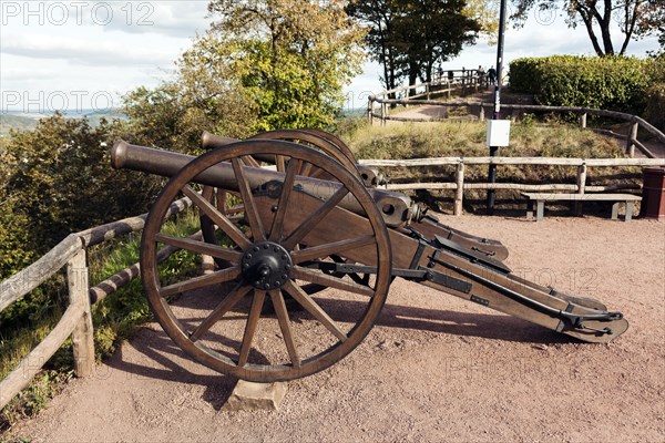 Gun for the defence of the Wartburg, castle in Thuringia, Thuringian Forest, Eisenach