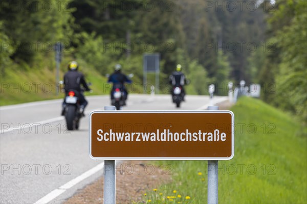 The Black Forest High Road is one of the oldest and best-known holiday routes in Germany. It is part of the Bundesstrasse 500 and a popular route for motorcyclists, Baiersbronn, Baden-Wuerttemberg, Germany, Europe