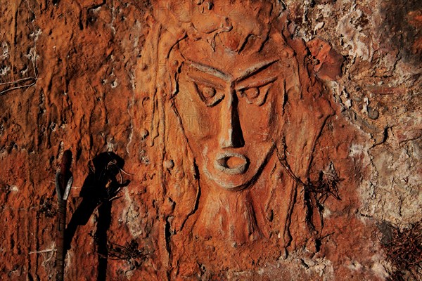 Marcello Cammi, sculptor and painter from Bordighera Italy, sculpted and painted along the Sasso river for most of his life