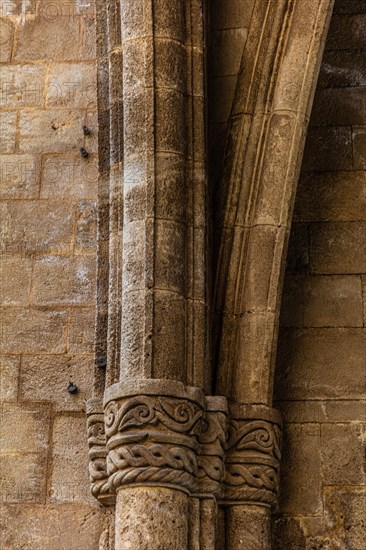 Knights Street in Old Town from the time of the Order of St. John, the only surviving 16th century street in late Gothic style, Oddos Ippoton, Rhodes Town, Greece, Europe