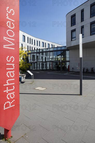 City Hall, Moers, North Rhine-Westphalia, North Rhine-Westphalia, Germany, Europe