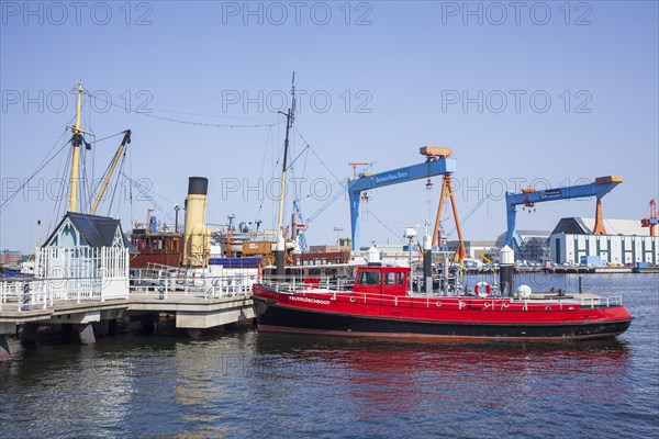 Museum ships at the Schifffahrtsmuseum, Kiel, Schleswig-Holstein, Germany, Europe