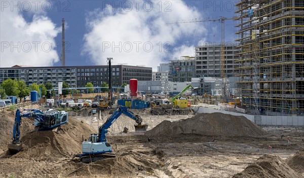 Europacity construction site at the main station, Berlin, Germany, Europe