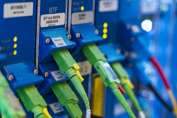 Distribution cabinet of a technical service provider for internet, high-tech, Stuttgart, Baden-Wuerttemberg, Germany, Europe