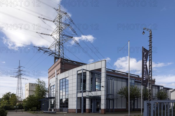 Recklinghausen transformer station, heritage-protected building, Route der Industriekultur and is both a transformer station and a museum, Museum Strom und Leben, Recklinghausen, North Rhine-Westphalia, North Rhine-Westphalia, Germany, Europe