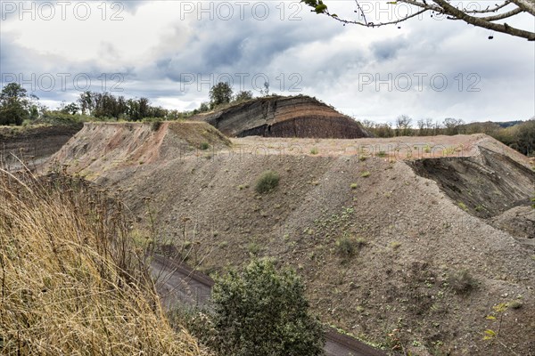 Strohn Lava Pit, Lava Works in the Volcanic Eifel, Strohn, Rhineland-Palatinate, Germany, Europe