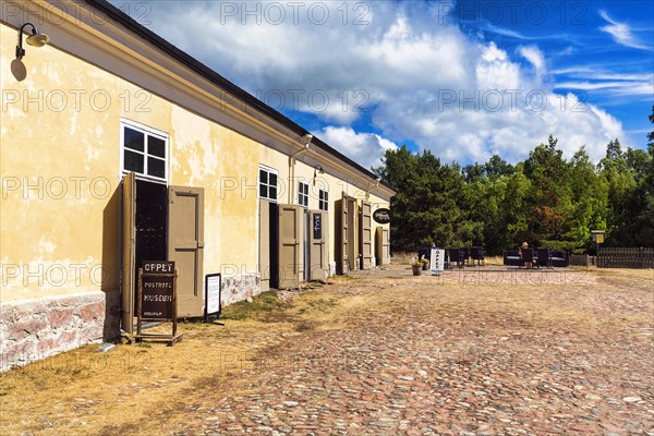 Historic Post & Customs House from 1828, Postal Route Museum and Cafe, Eckeroe, Fasta Aland, Aland Islands, Aland Islands, Finland, Europe