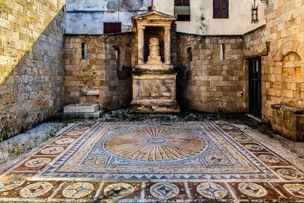 Small shrine of the gods, Archaeological Museum in the former Order Hospital of the Knights of St. John, 15th century, Old Town, Rhodes Town, Greece, Europe