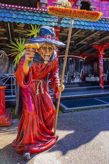 Wiesnaufbau, Ghost Train, Oktoberfest, Theresienwiese, Munich, Upper Bavaria, Bavaria, Germany, Europe