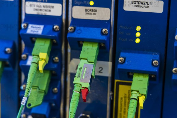 Distribution cabinet of a technical service provider for internet, high-tech, Stuttgart, Baden-Wuerttemberg, Germany, Europe