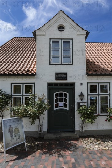 Museum Island Luettenheid in Heide, here the Brahms House or ancestral home of the Brahms family, Heide
