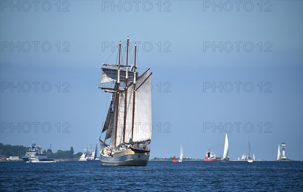 Sailboats at the Kieler Woche, Kiel, Schleswig-Holstein, Germany, Europe