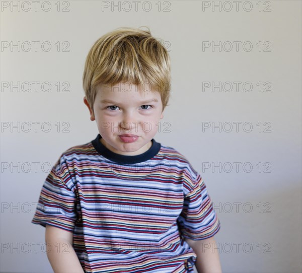 Bonn. Toddler shows his feelings, here the feeling of disappointment. Bonn, Germany, Europe