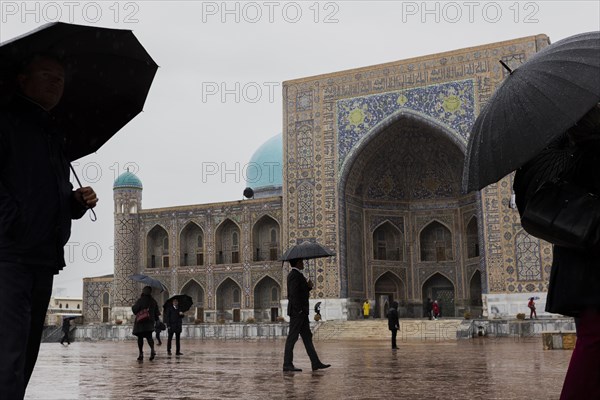 UNESCO World Heritage Site Registan in Samarkand, Samarkand, Uzbekistan, Asia