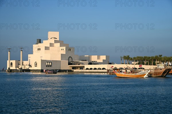 Museum of Islamic Art by the Archtics Ieoh Ming Pei and Jean-Michel Wilmotte, Doha, Qatar, Asia