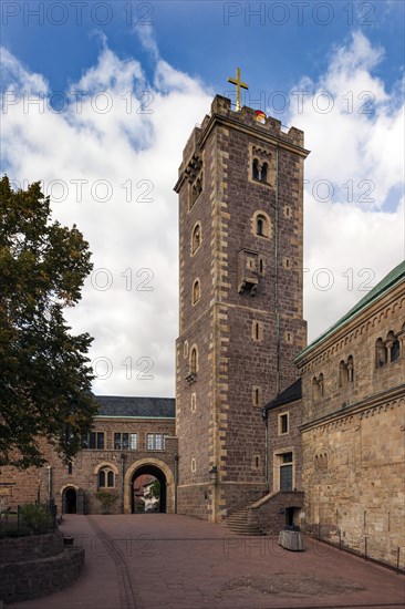 Wartburg, castle in Thuringia, keep, Thuringian Forest, Eisenach